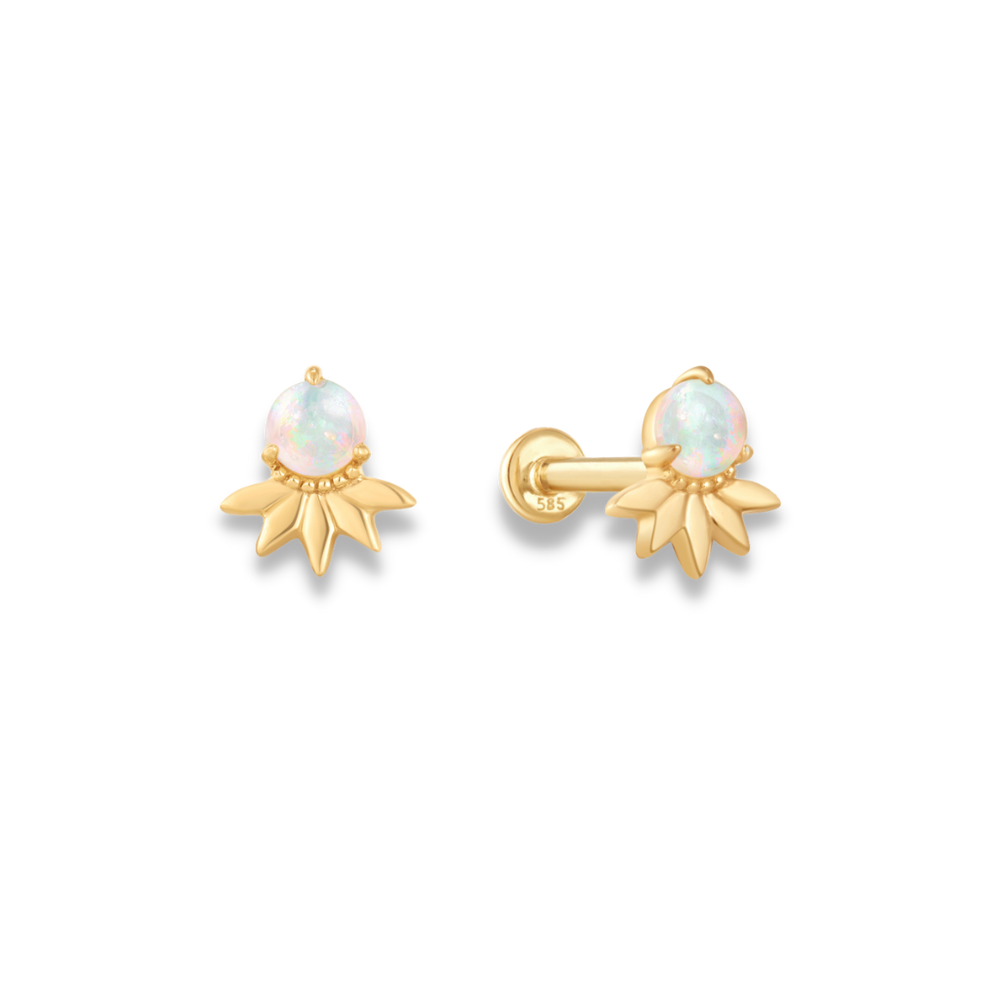 Whimsical Opal Stud